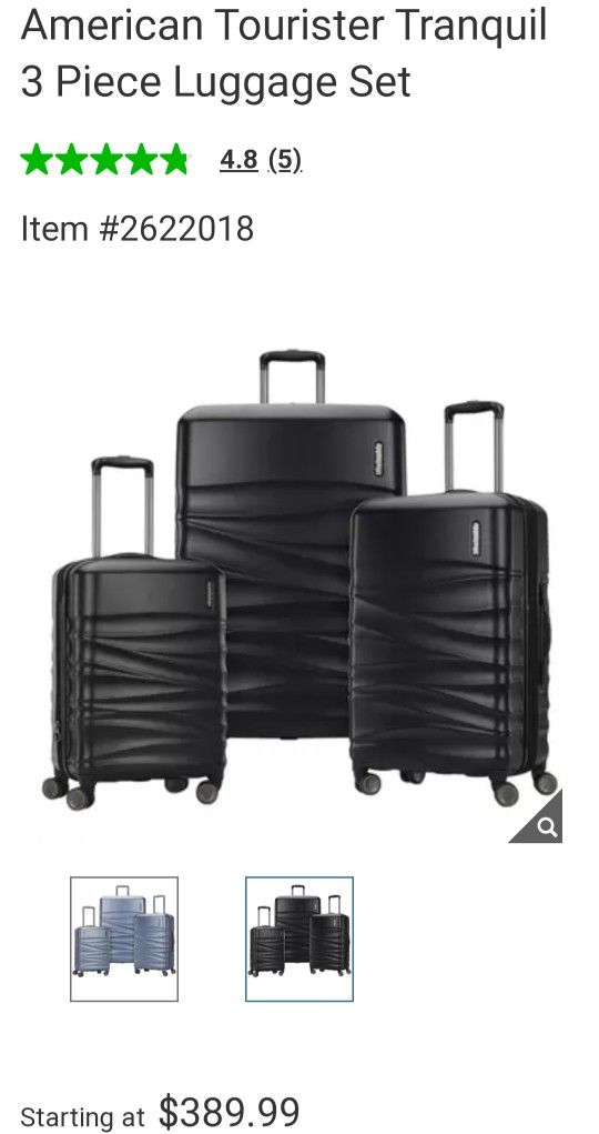 3-Piece Samsonite American Tourister Tranquil Hardside Luggage Set 