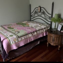 Full Size Bed frame And Box spring 