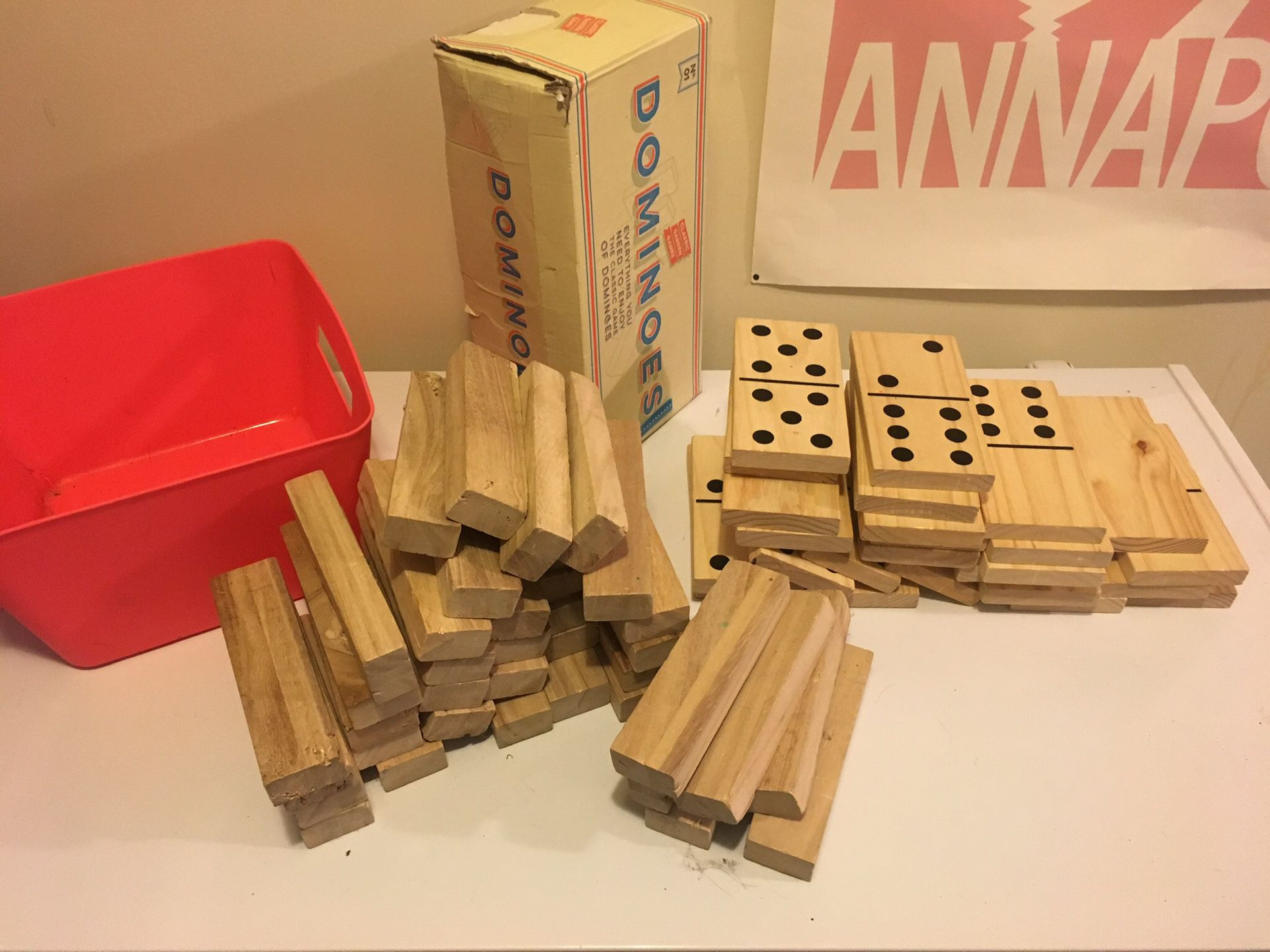 Kids Dominos and stacking blocks