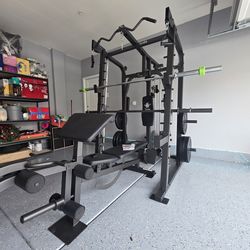 Smith Machine 2001 | Multi-Use Adj Bench | Gym Equipment | Fitness | Squat Rack | Excercise |🔴WEIGHTS AND BARBELL SOLD SEPARATELY 🔴 FREE DELIVERY 🚚