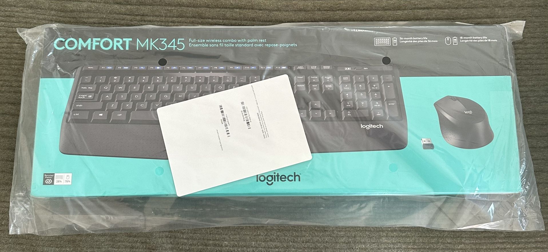 Logitech MK345 Comfort Wireless Keyboard and Mouse Combo