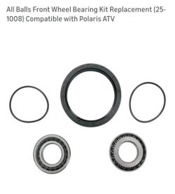 All Balls Front Wheel Bearing and Seal Kit for Polaris 4x4/ 6x6-25- 1008