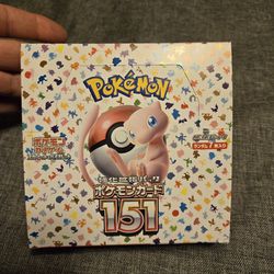 Pokemon card 151 Scarlet & Violet Booster Box sv2a Japanese version 
Factory Sealed with no shrink wrap
