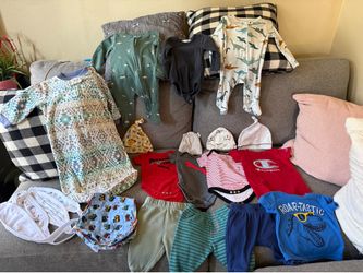 Baby clothes bundle. Size 0-3 months. Pajama is 0-9