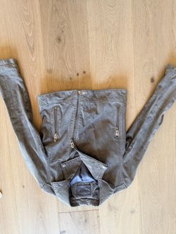 Grey suede jacket