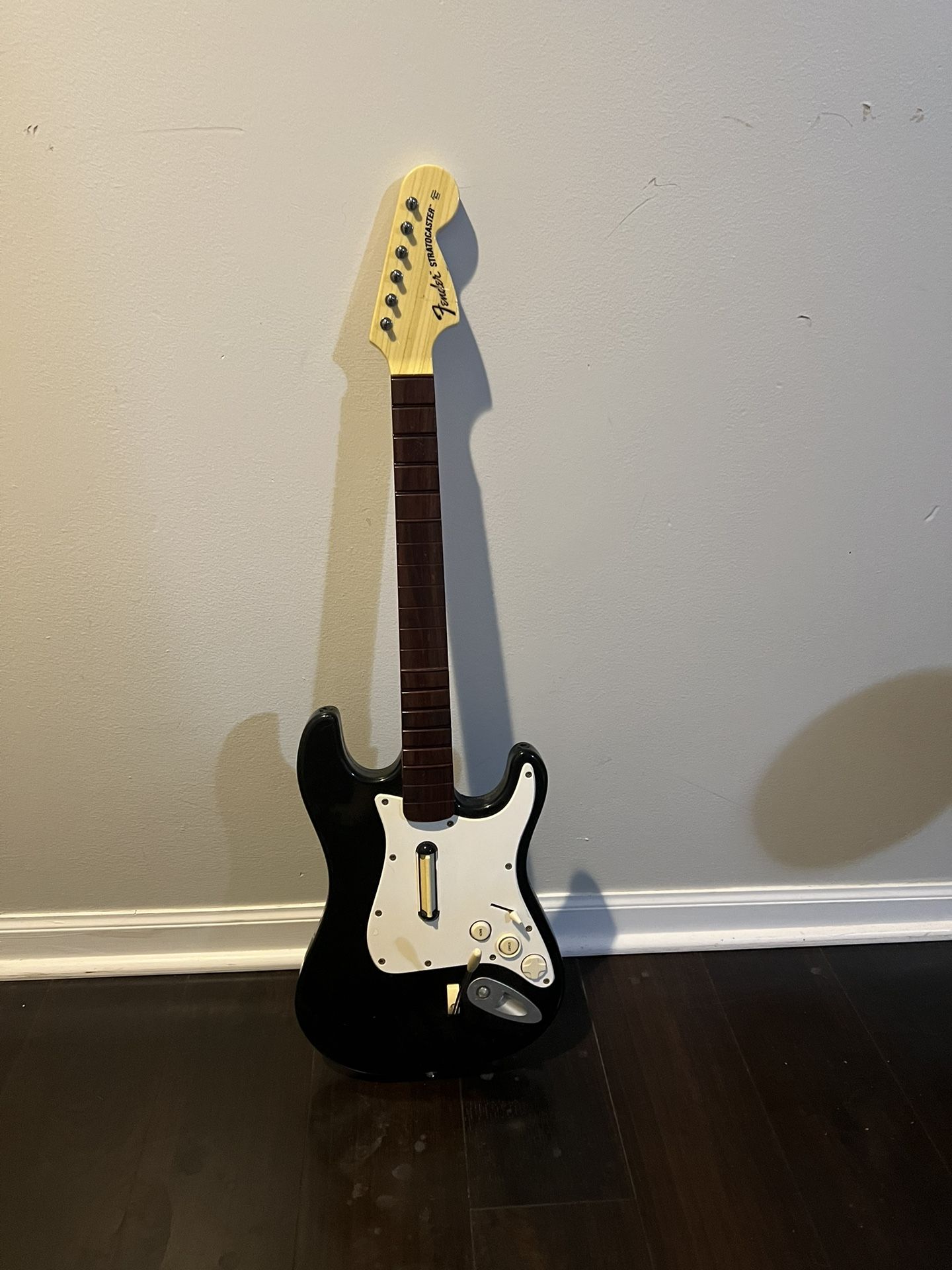 Xbox 360 Rock Band Wireless Fender Harmonix Stratocaster Guitar 822153 tested