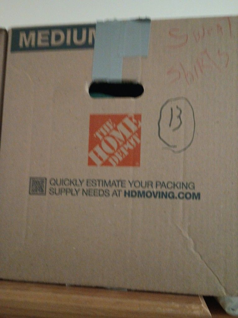 Box Of All The Types Of Sweatshirts