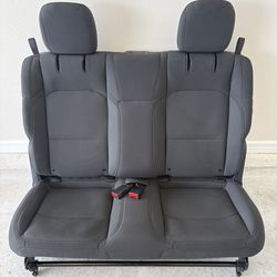 2019-2024 Jeep Wrangler JL 2 Door Rear Seat Bench Black Cloth Seats 2nd Row