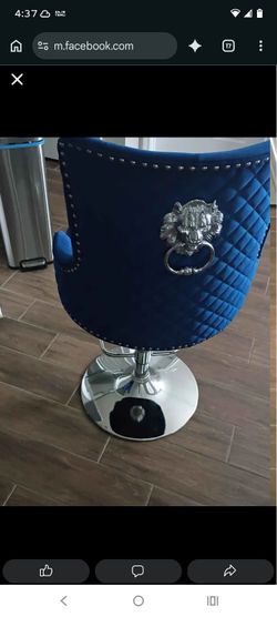 BEAUTIFUL VELVET bar stools, dark blue