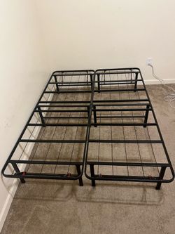 Black Metal Full Bed Frame