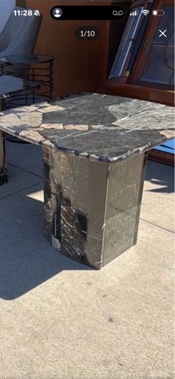 Antique Marble side, Table
