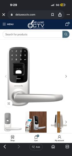 BRAND NEW NEVER INSTALLED ULTRALOQ  UL3 SERIES FINGERPRINT & TOUCHSCREEN SMART LOCK (WITH USER GUIDE & INSTRUCTIONS)