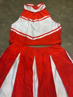 Red and White Cheerleader custome
