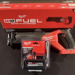 Milwaukee M18 Fuel Sawzall with 6.0 high output battery