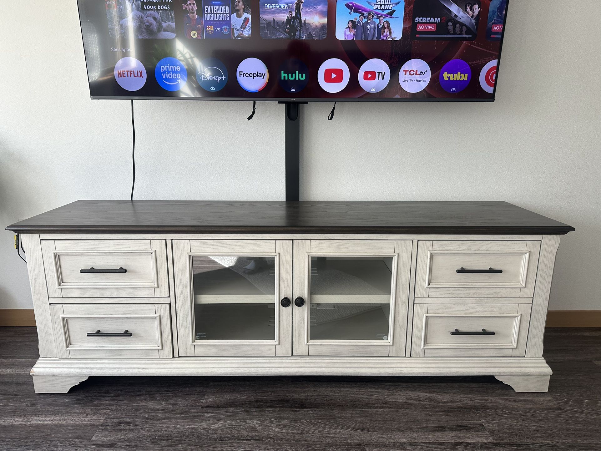 Tv Stand With Tv Mount (de-attachable)