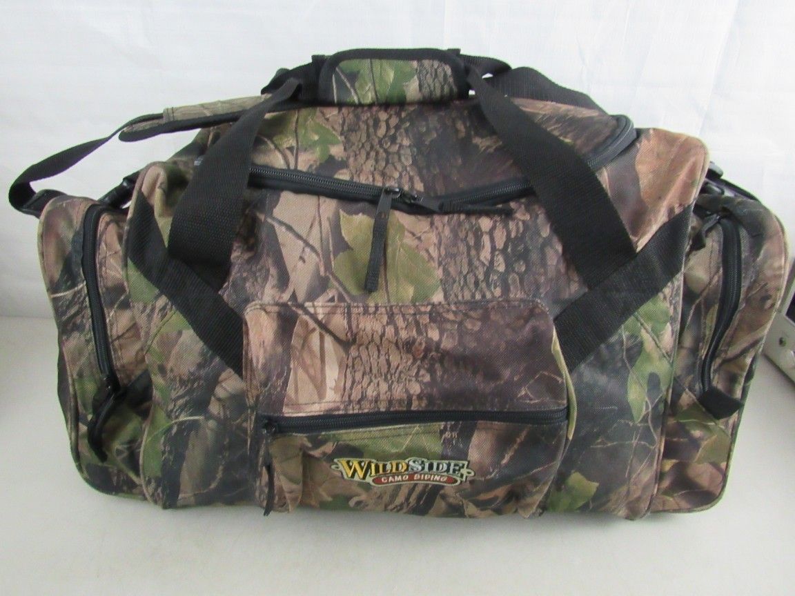 Wild Side Camo Shoulder/Duffle Bag-New Without Tags

