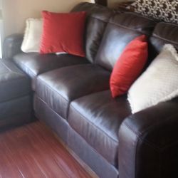 Couch And Love Seat Leather 