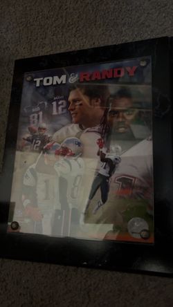 Tom Brady & Randy moss plaque