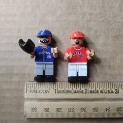 Lego Oyo Sports MLB Mini Figures Baseball Bundle Of 2