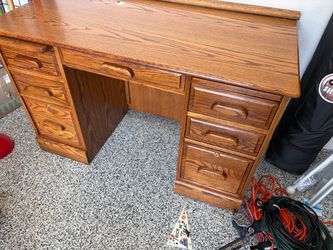 Hard wood desk