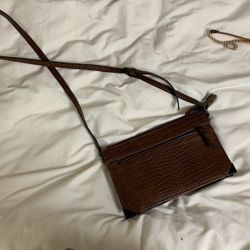Brown Side Body Purse