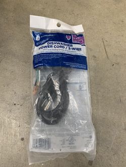 Dishwasher power cord 3 wires.