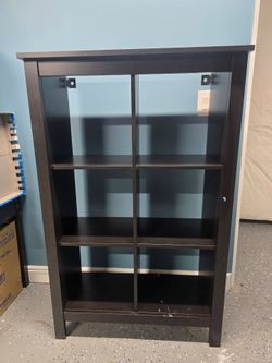 6-Cube Espresso Storage Shelf / Bookcase – $45
