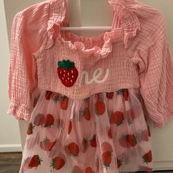 One Strawberry Dress