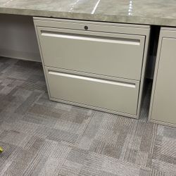 Two Drawer File Cabinet. 