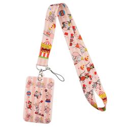 Disney - Dumbo Pink - Lanyard Cardholder USB Holder Keychain