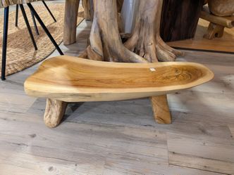 Carved low  stool/riser