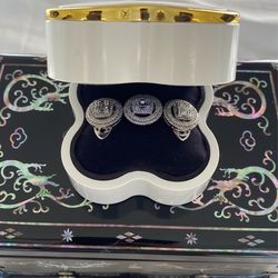 7 Carat Ring And Earing Set