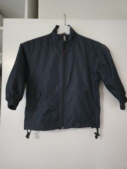 XXS 3T Toddler Boys GAP Rain Coat/Jacket, Navy Blue, Water Resistant, Mesh Lined for Ventilation