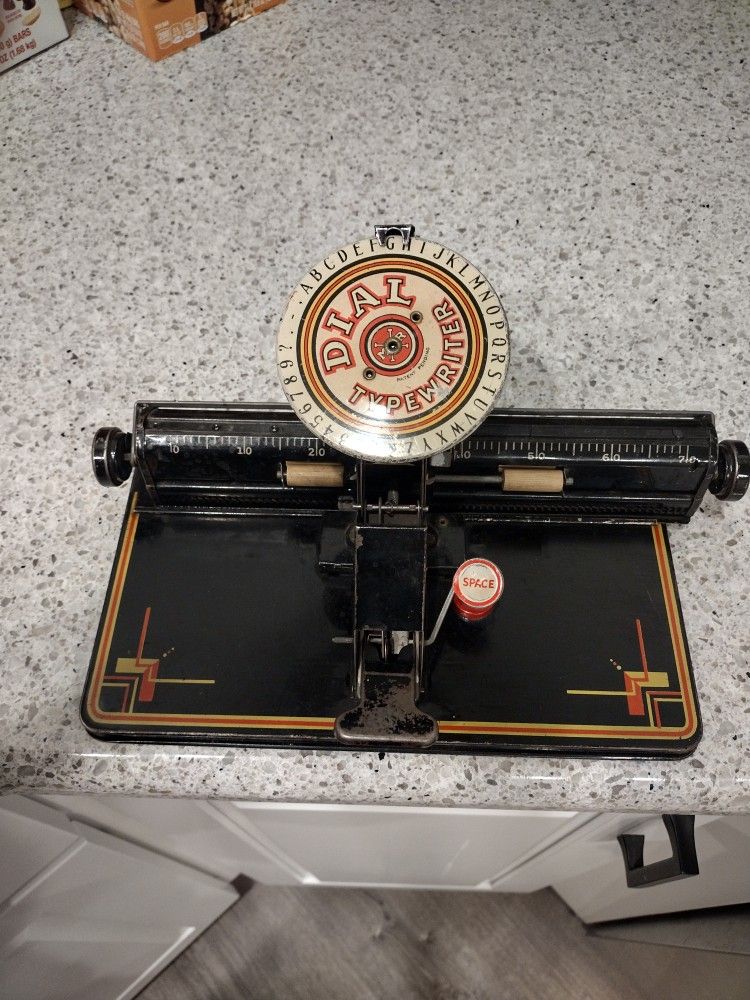 Vintage Circa 1940's Marx Junior Typewriter Toy