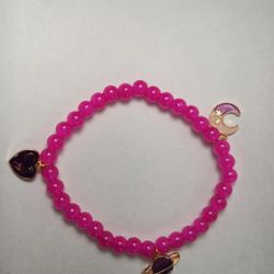 Pink Stellar Beaded Bracelet 