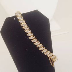 10k Gold Diamond Tennis Bracelet 