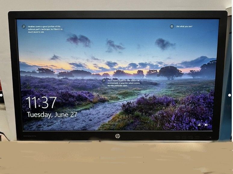 Dual HP E272q Dual Monitors + Dual Arm Mount
