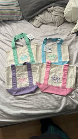Trader Joe’s Pastel Mini Tote Bags