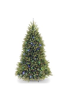 6.5 Ft, Pre-Lit Full Christmas Tree, Dunhill Fir