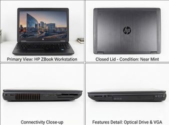 HP ZBook 15 G1 Workstation Laptop i7-4700MQ 32GB RAM Win 10