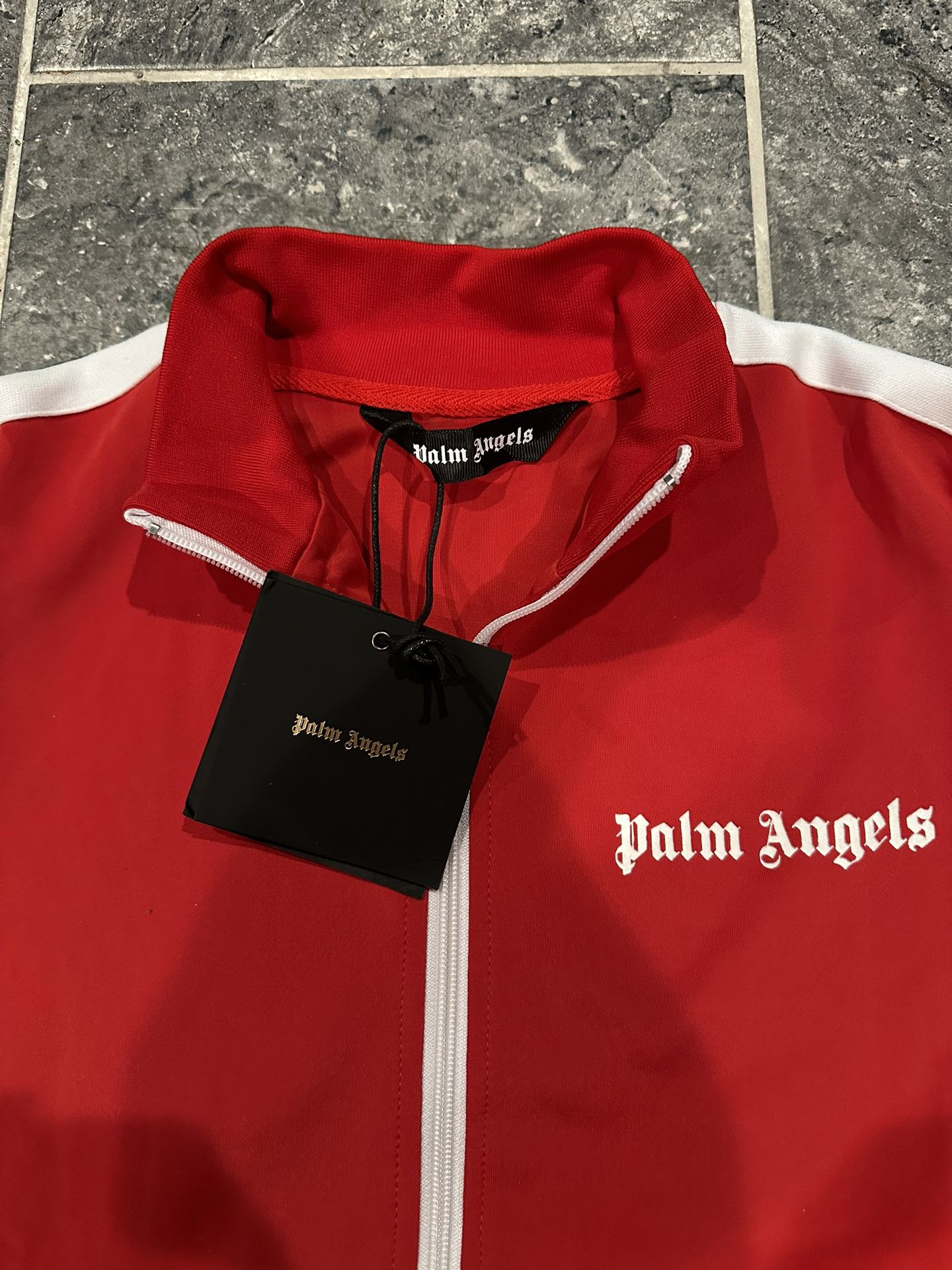 Palm Angels Blue & Red Monogram Track Jacket for Sale in Beaverton, OR -  OfferUp