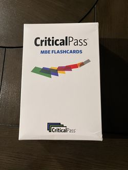 Critical Pass MBE Flash cards