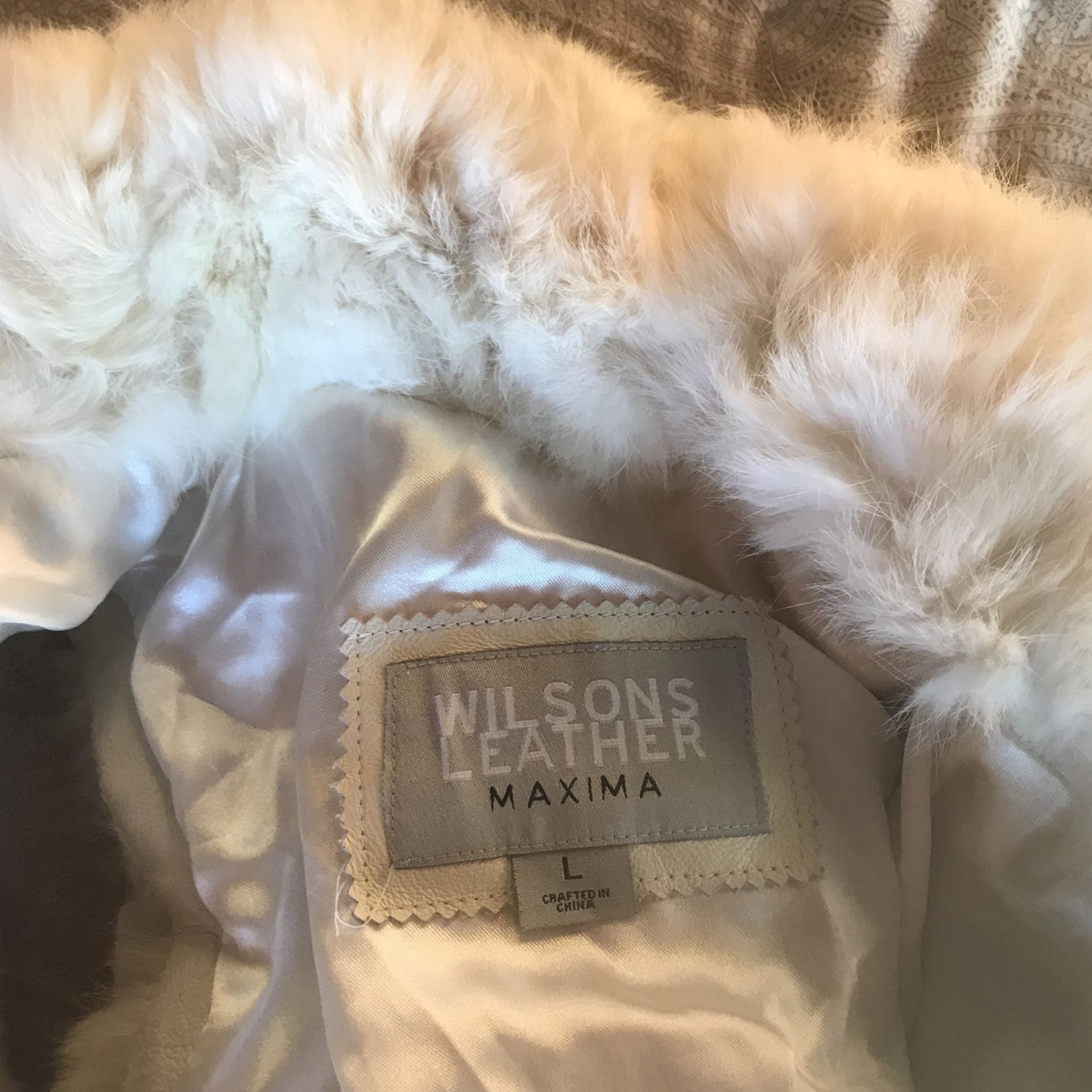 Wilsons Leather Rabbit fur Vest