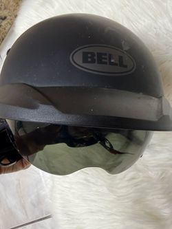 Bell Pit Boss motorcycle half helmet in matte black.