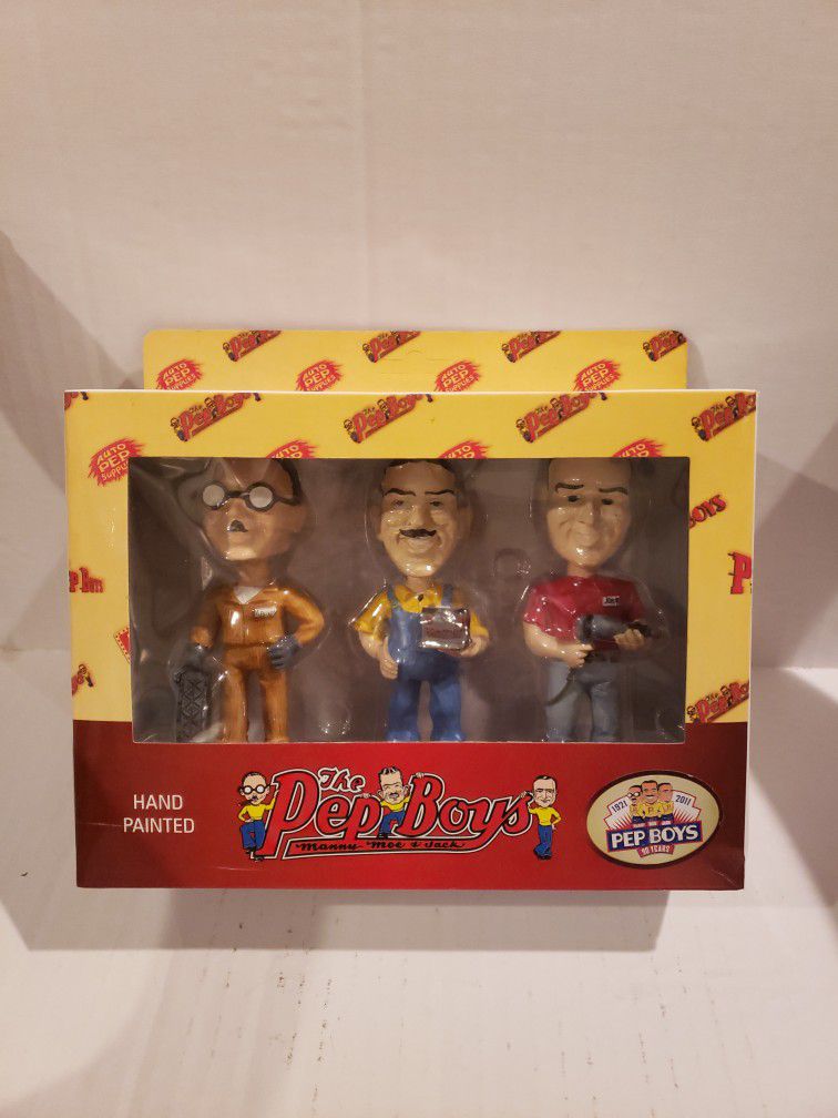 Pep Boys Bobblehead Manny Moe & Jack 2011 Figure Set for Sale in ...