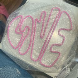 Pink Heart  Led Light 