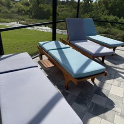 Four Pool Chairs 
