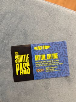 1 head trip shuttle pass