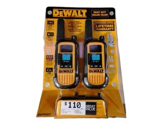 Dewalt Dxfrs800 Yellow Walkie Talkie