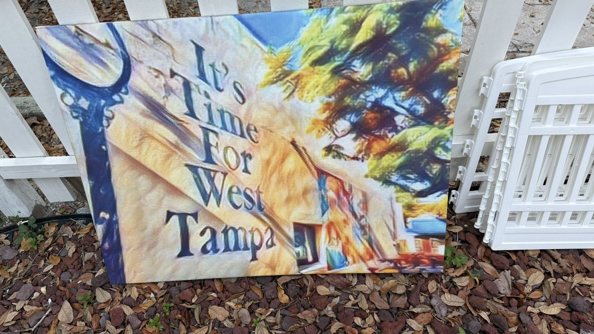 🖼️ “It’s Time for West Tampa” Canvas Wall Art – Local Pride Piece 🇺🇸🌴